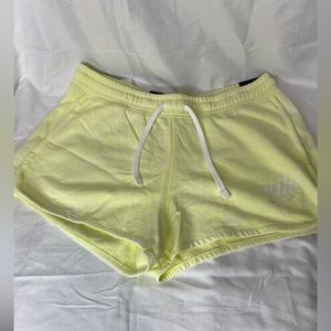 Nike Yellow Washed Terry Sports Shorts Size: Large NWT